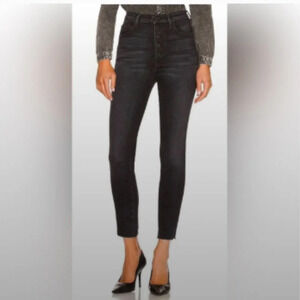 MOTHER The Pixie Swooner  Ankle fray Jeans In thunder road size 29